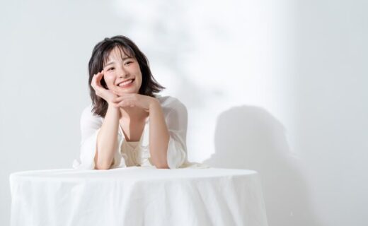 笑顔の女性