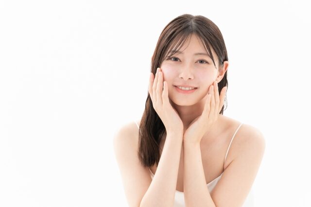 美肌の女性